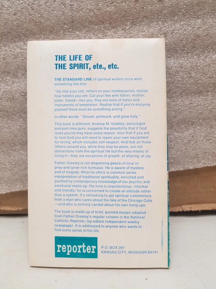 Vintage The Life of the Spirit by Andrew Greeley 1970 - Image 2 of 4