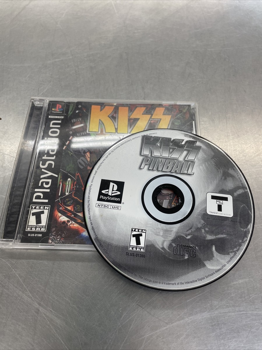 Jeu Kiss Pinball Sur PlayStation 1 - Bon état, Boîtier Et Notice Inclus