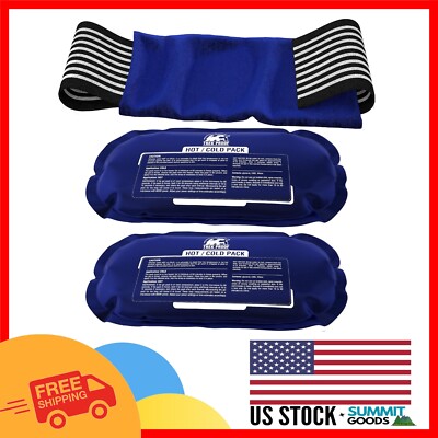 Innovative Hot & Cold Pack Set with Comfort Strap for Joint & Muscle Relief