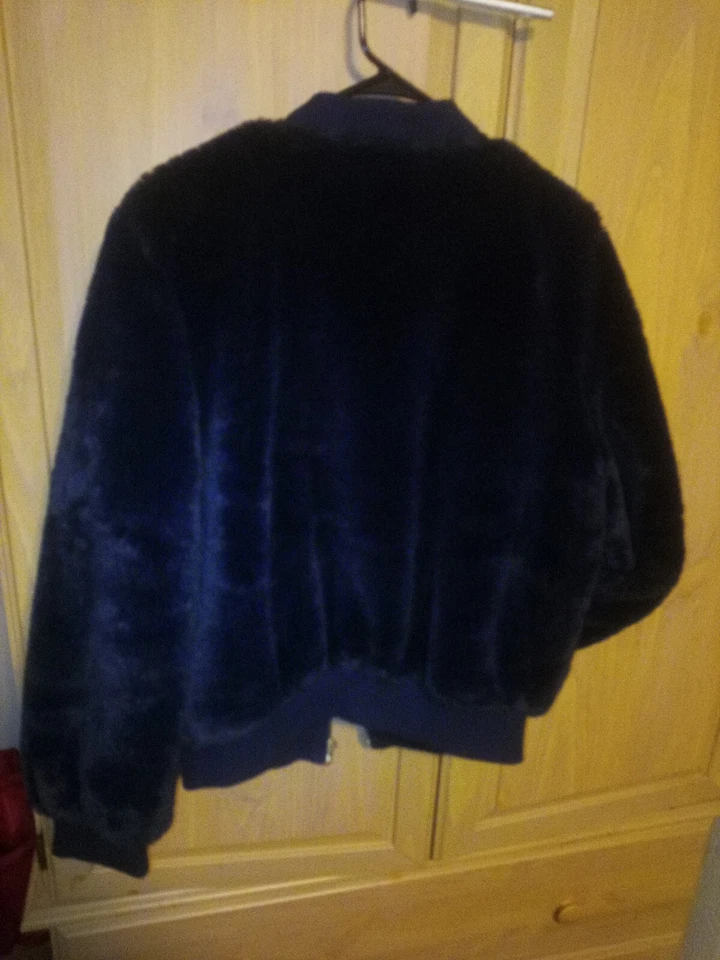 Casaco feminino mohair azul marinho - Imagem 3 de 3