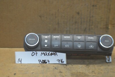 07-08 Nissan Maxima Temperature AC Climate 27500ZK30A Control 716-14 bx67