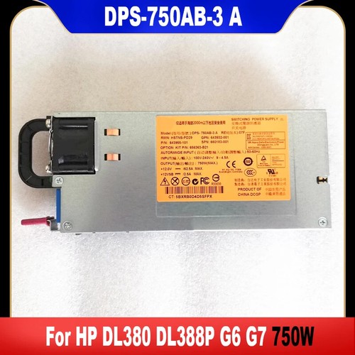 DPS-750AB-3 A For HP DL380 DL388P G6 G7 750W Server Power Supply HSTNS-PD29 - Picture 7 of 13