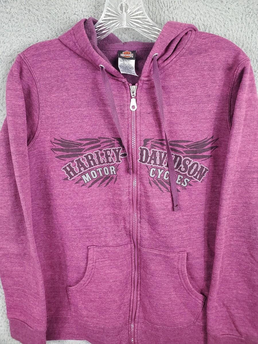 トップス Harley Davidson Full-Zip Hooded Jacket Harley-Davidson® Men's Willie G Skull Logo Zip-Up Hoodie
