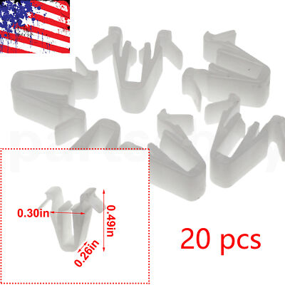 20x White Door & Garnish Moulding Clip Nylon Retainer 67771-58010 For Toyota Lex