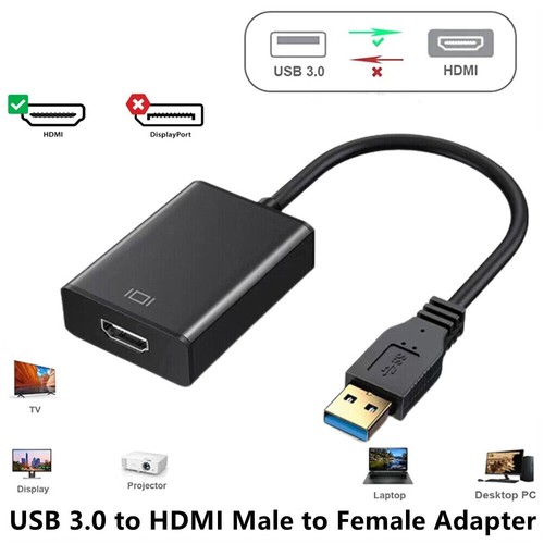 USB Zu HDMI Adapter - 1080P Full HD Für Windows PC & Laptop