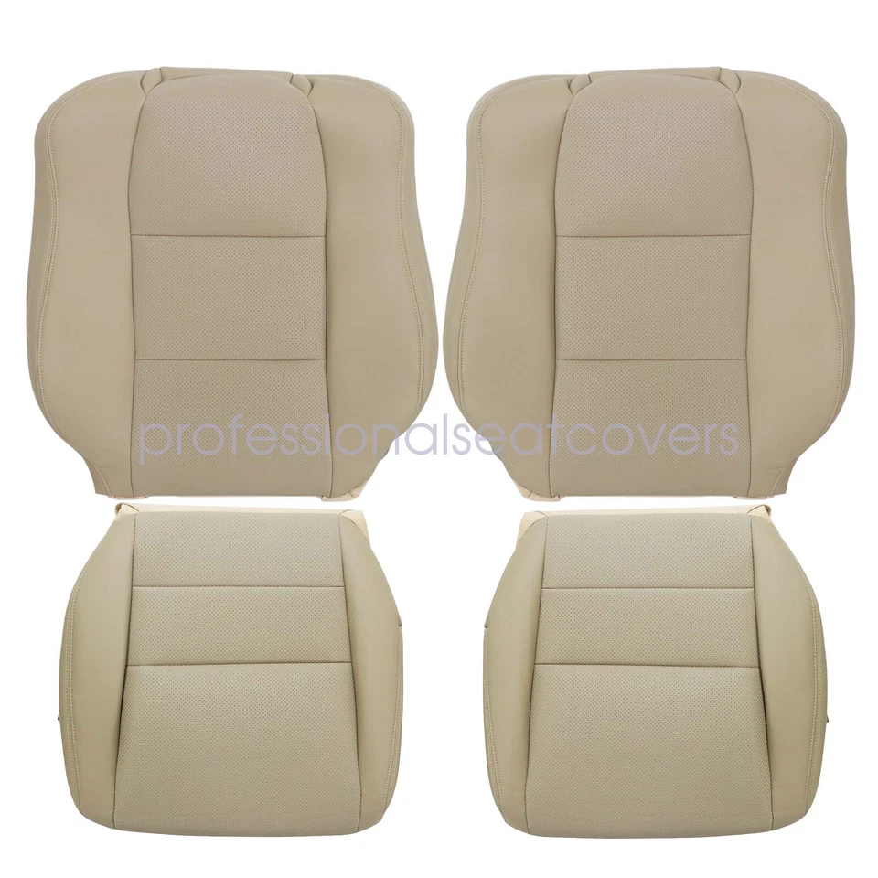 Fits 2004 2005 2006 2007 2008 Acura TL Front Replacement Leather Seat Cover Tan - Изображение 2 из 4