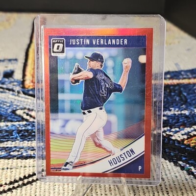 2018 Panini Donruss Optic - Red Prizm #93 Justin Verlander /99