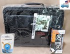 New 14" 15" 17" Briefcase Pc Notebook Carrying Case/Shoulder strap w/ Headphones