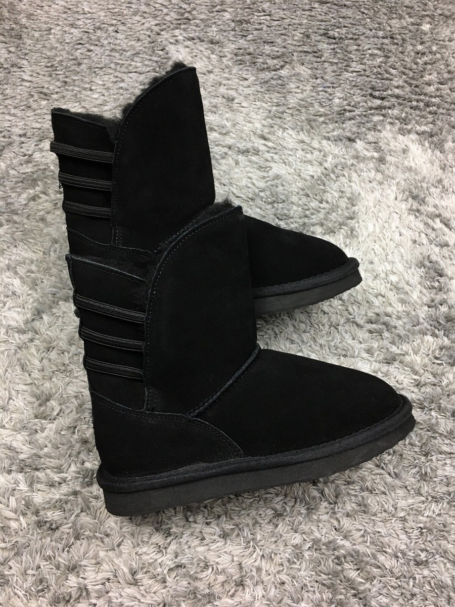 Pawz By Bearpaw Leliani Boots Womens Size Black Neverwet Suede