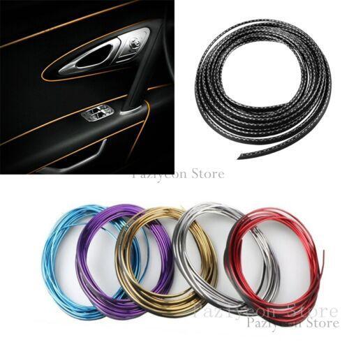 16ft Car Interior Door Gap Edge Line Molding Trim Strip Decorate Red Accessories