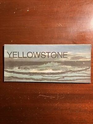 Yellowstone US Dept of the Interior 1975 1970s Wyoming WY Vtg Brochure