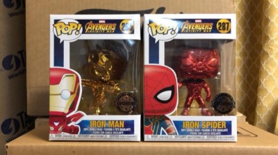 funko pop iron spider gold