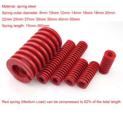 #ad #ad Heavy Load Duty Compression Die Spring Red Medium Load OD 8 50mm Length 15 300mm $84.90