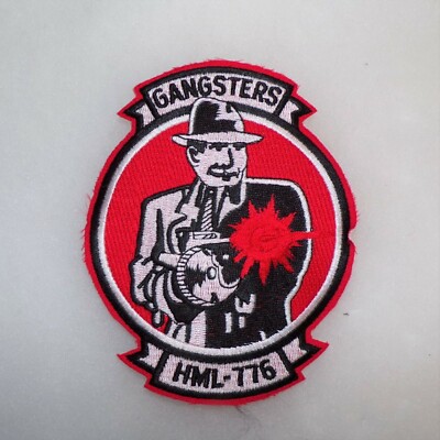 USMC Marine Light Helicopter Squadron HML-776 Gangsters Full Color Patch