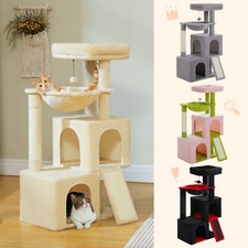 PAWZ Road 41" Cat Tree Tower Scratching Post with 2 Spacious Condos Hammock Ball