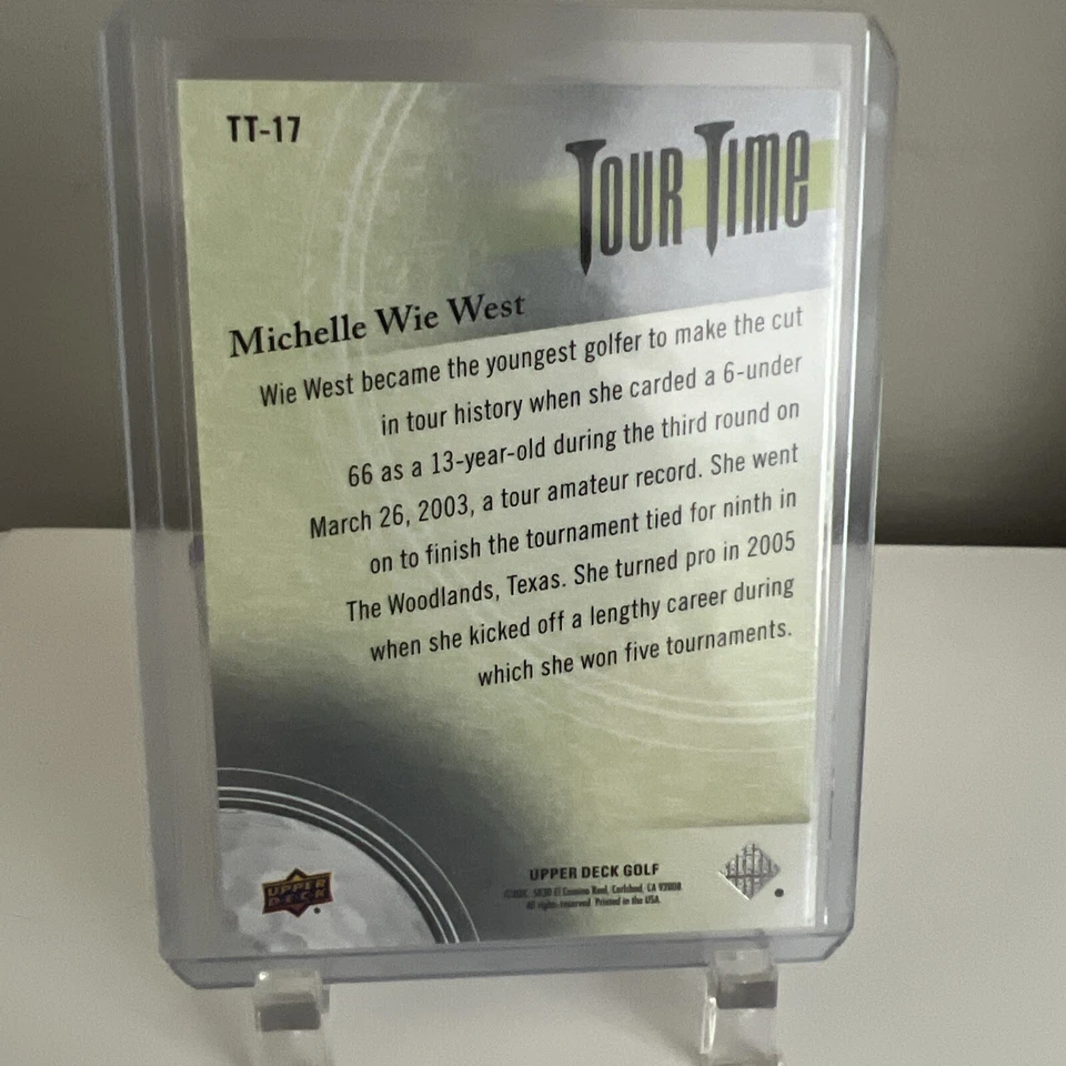 2024 Upper Deck - Tour Time #TT-17 Michelle Wie - Image 2 of 2