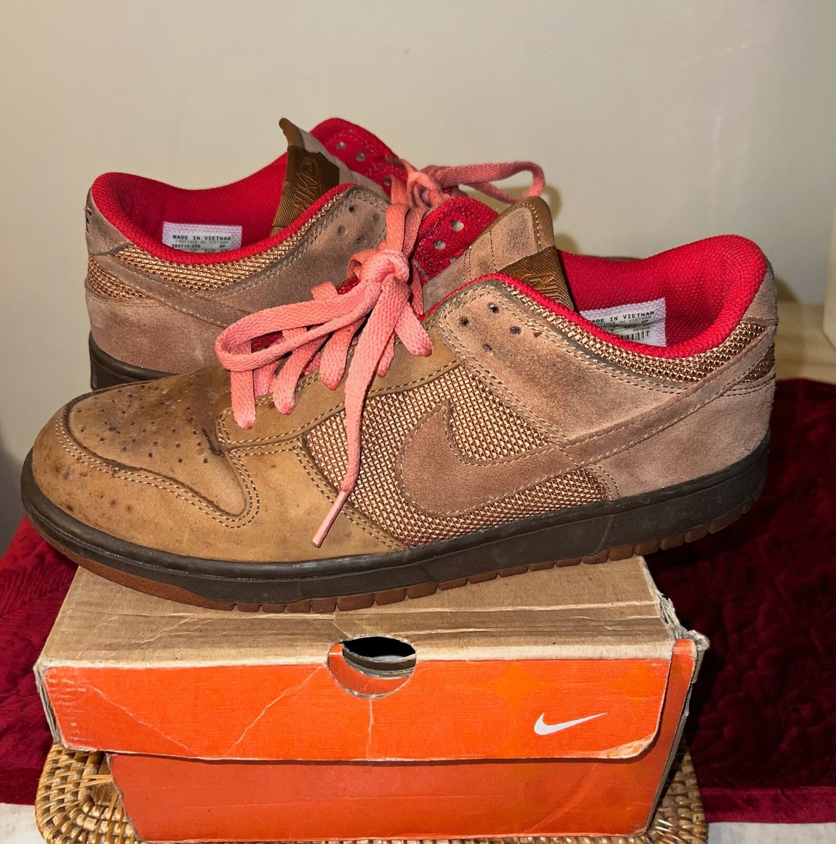 nike dunk low cl brown