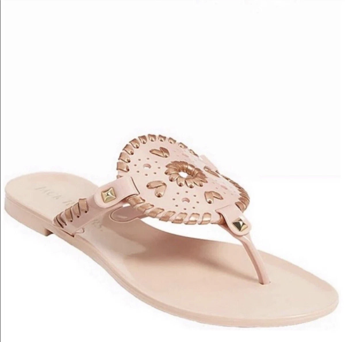 Jack rogers rose gold sandals sale