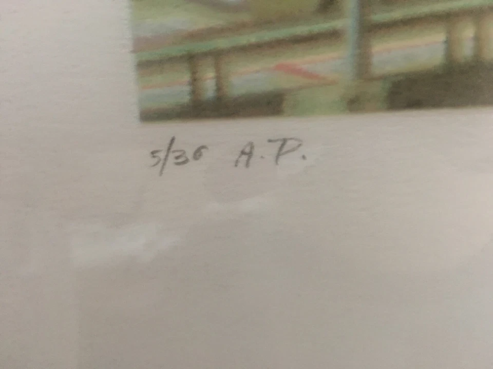 Tom Blackwell 'I-610 North' 1979 FRAMED Vintage Silkscreen Hand Signd & Numberd - Image 3 of 3