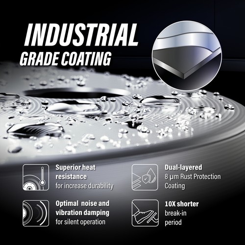 [Rear] Coated Disc Brake Rotors And Ceramic Pads Kit For Lexus IS250 IS350 - Picture 7 of 16