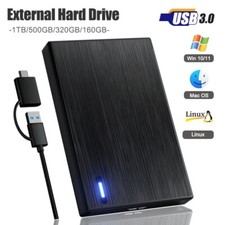 External Hard Drive USB3.0 1TB 500G Portable HDD For WINDOWS PC MAC XBOX ONE PS4