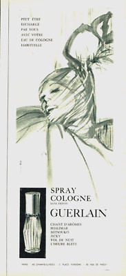 Werbung Advertising 0423 1965 Wasser Köln ohne Freon Guerlain