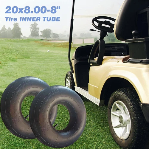 Zwei 20x8-8 Schläuche 20x10-8 Schläuche 20x8.00-8 20x10.00-8 Golfcart Mähwerk Schläuche - Bild 4 von 12