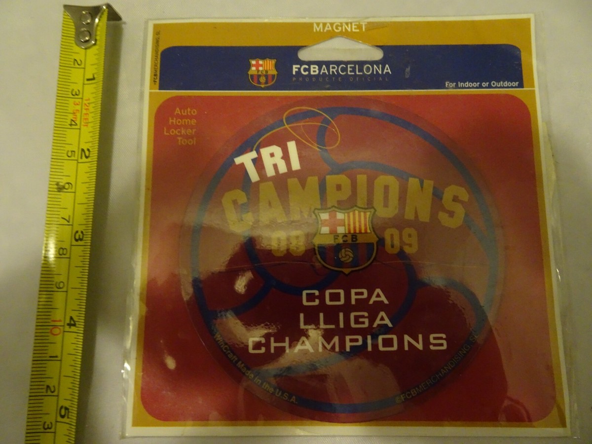 FC Barcelona crest emblem 2009 tri-campions treble year