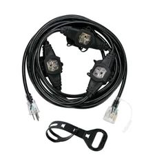 20FT 16 Gauge Multi-Outlet Extension Cord, 4 Evenly Spaced 20FT16Gauge4Outlet