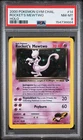 2000 POKEMON GYM CHALLENGE HOLO #14 ROCKET'S MEWTWO PSA 8 - SWIRL!