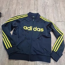 Adidas Black/Yellow 90s Track Top Women's Size 90