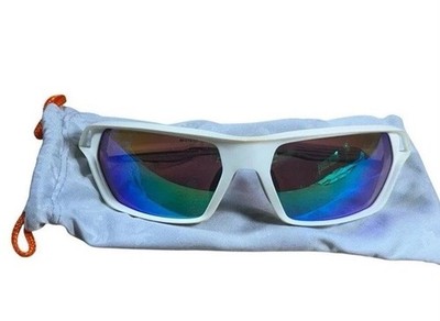 SPY + Sunglasses Quanta White Dark Orange Highlight  Color Optic H3 64 [] 18-125
