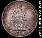 1891-O Seated Liberty Dime - Choice Almost Uncirculated  Lustrous  #J7735
