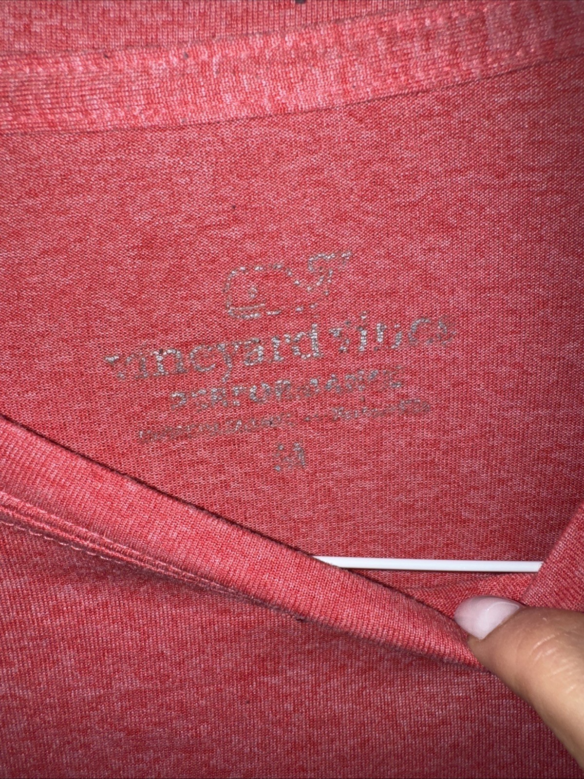 Vineyard Vines Performance Tee Medium Red Long-sl… - image 3