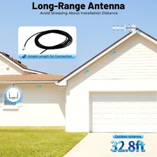 2G 3G 4G Mobile Cell Phone Signal Booster Amplifier Repeater GSM 900MHz Yagi Set