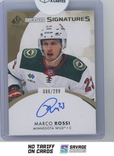 2023-24 SP Authentic Curated Signatures Marco Rossi /299 #SPC-MR Minnesota Wild