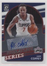 2021-22 Panini Donruss Optic Signature Series Amir Coffey #SS-ACF Auto 10qe