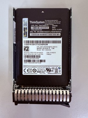 IBM 00YK193 240GB SSD SATA 6.0Gb 2.5  7N47A00111 MZ7LM240HMHQ-000V3