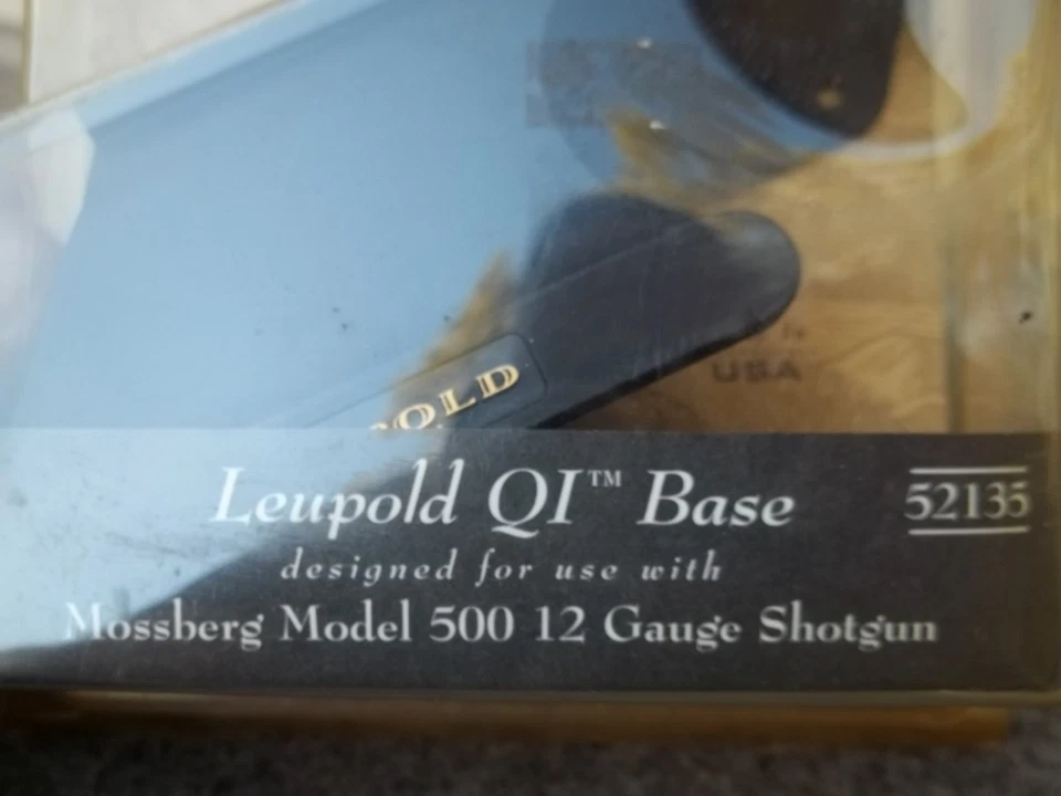 Escopeta calibre 12 Mossberg modelo 500 base Leupold QI # 52135 NUEVO EN PAQUETE ENVÍO GRATUITO Foto 2 de 4
