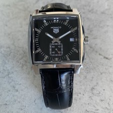 Tag Heuer Monaco Quartz WAW131 Quickset Date Watch - Full Set