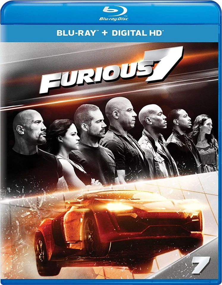 Furious 7 (Blu-ray) Vin Diesel Paul Walker Dwayne 'The Rock' Johnson (US IMPORT) - Image 2 of 3