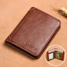 Luxury Designer Men's Wallet PU Leather Credit Card Holder Purse for Men Cardhol