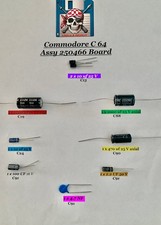  ️ Commodore C64  ASSY 250466 Board - Elkos...