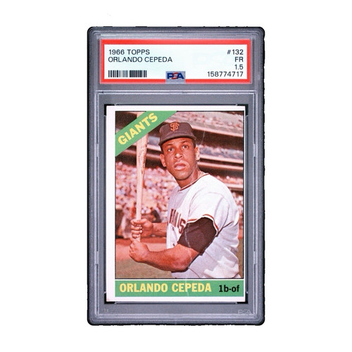 Orlando Cepeda 1966 Topps Vintage Hall of Fame #132 San Francisco Giants PSA 1.5