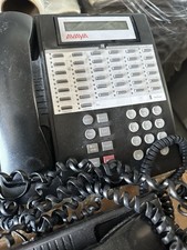 Lot Of 5 Avaya PARTNER-18D Black Corded Office Desk Phones Speakerphone