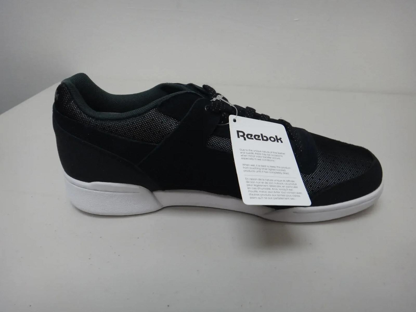 Reebok Workout Plus Reflect Men's 11 Black Steel White V62172 Sneakers image 7