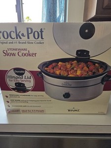 RIVAL Crockpot Slow Cooker 5 qt