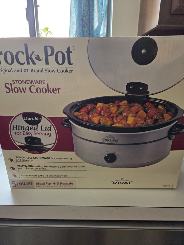 RIVAL Crockpot Slow Cooker 5 qt
