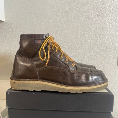 Danner Bull Run Moc 6'' 15564 Brown Leather Steel Toe Boots Men's 11 D USA Made