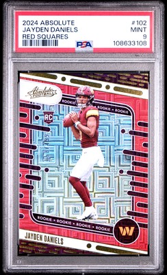 2024 Panini Absolute - Rookies Jayden Daniels #102 Red Squares